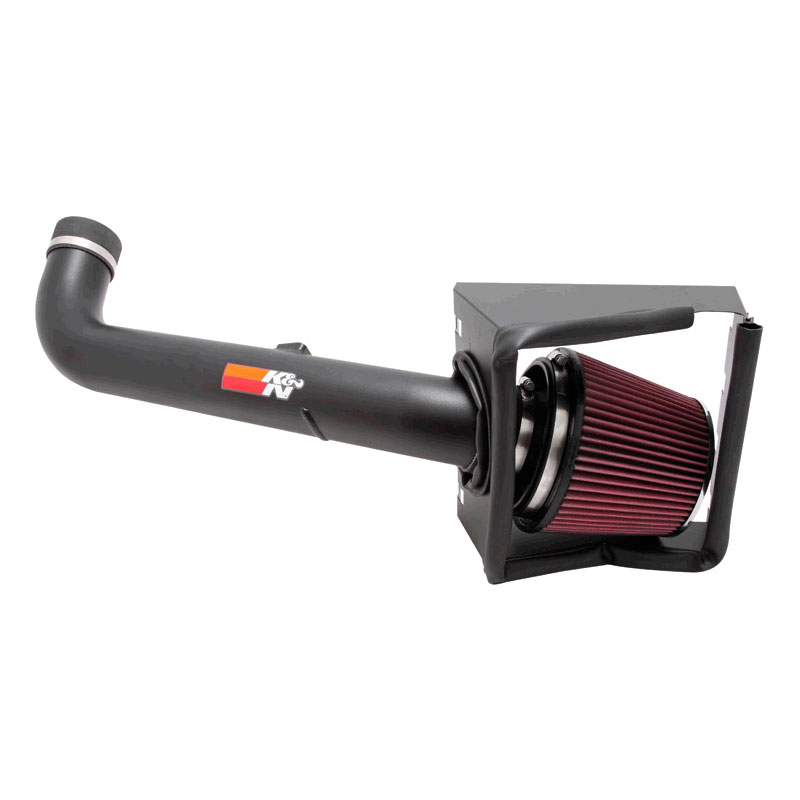 K&N High Performance Air Intake Kit  Ford F250 Super Duty 5.4L V8 2008-2010 - Textured Black (77-2577)