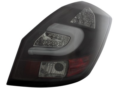 Rear lights Skoda Fabia LED 5J 07+ black/smoke