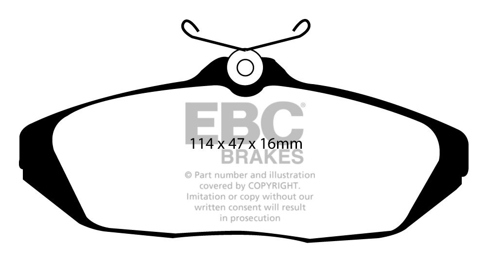 EBC Brakes FORD Thunderbird 3.8 93-98 Remblokken achterzijde