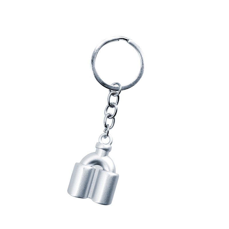 Simoni Racing Key Chain Silver dual exhaust tip