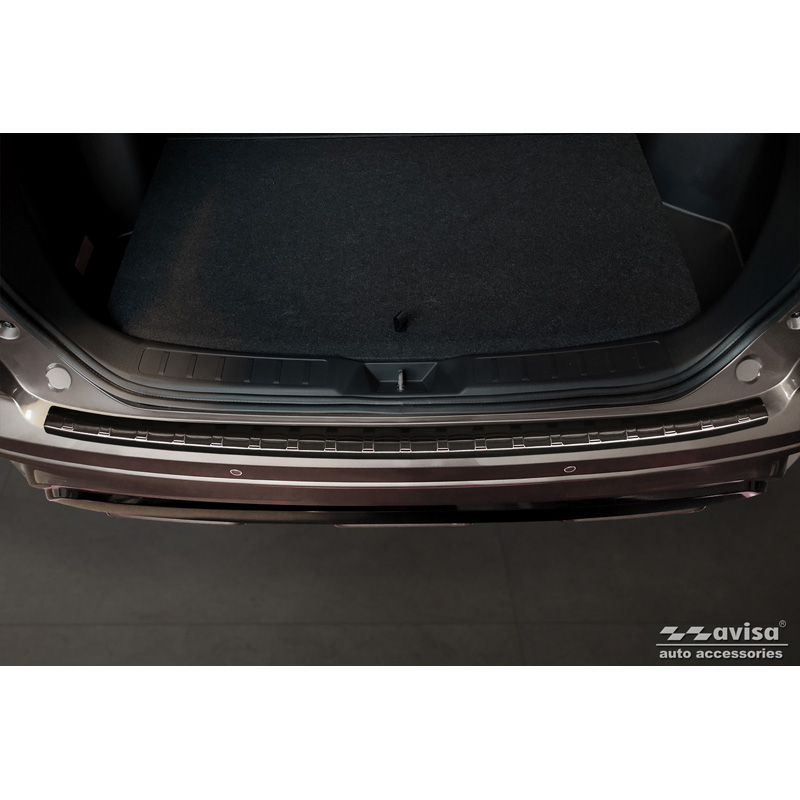 Black Stainless Steel Rear Bumper protector  Mitsubishi Eclipse Cross PHEV Facelift 2021-