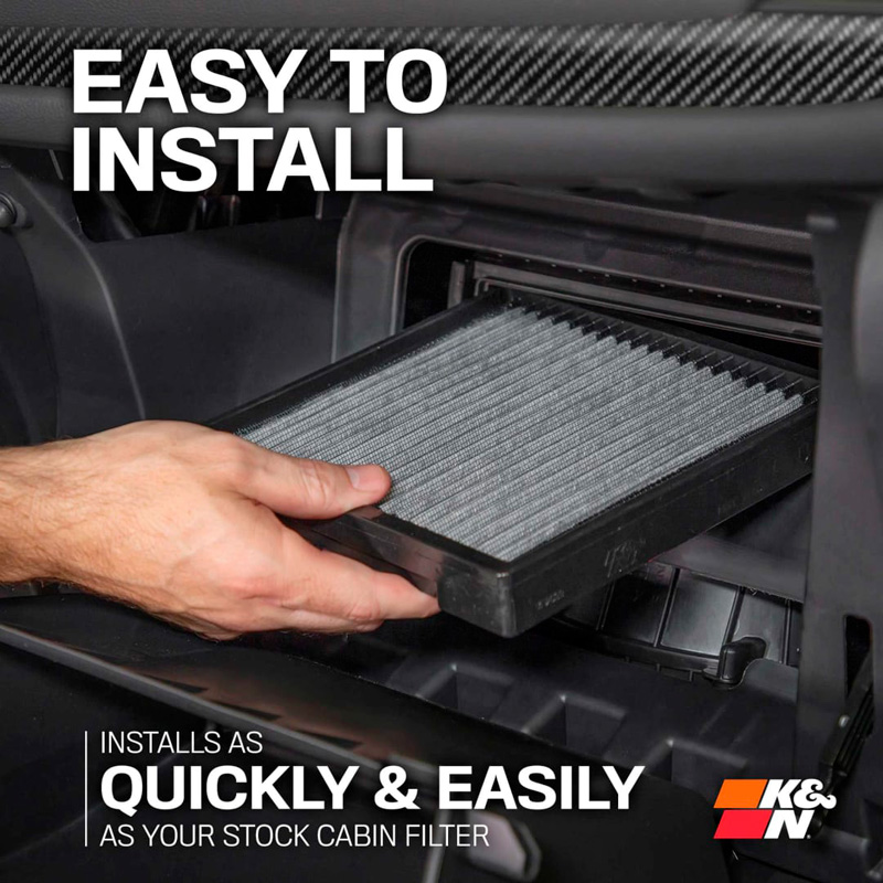K&N Cabin Air filter  Audi A4 / A5 / A6 / A7 / A8 / Q5 / Q6 /Q7 / Q8 (incl. S, RS, Quattro, Avant, Sportback variants) (VF3027)