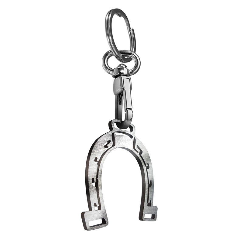 Stainless steel key chain - 'Horseshoe' (silver)