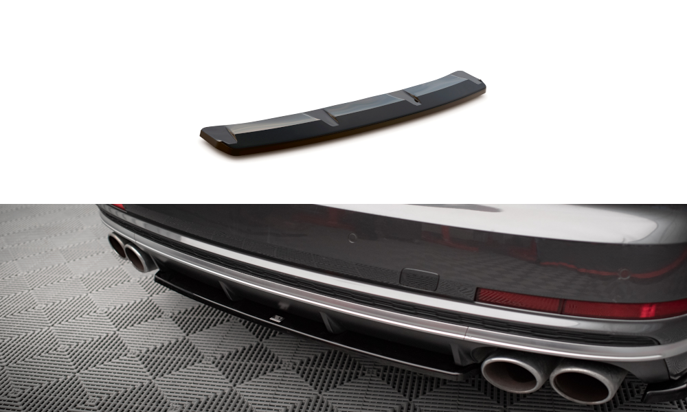 Diffuser passend voor Audi S8 D5 Maxton Glans Zwart
