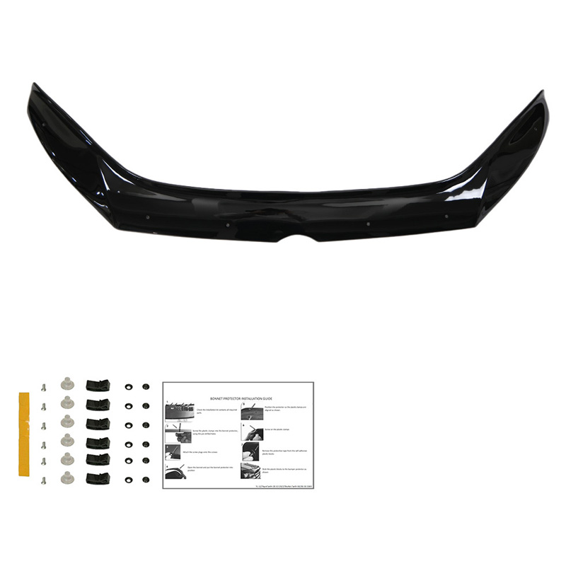 Bonnet Protector  Volkswagen Caddy MK3 Facelift 2010-2015 - Gloss black