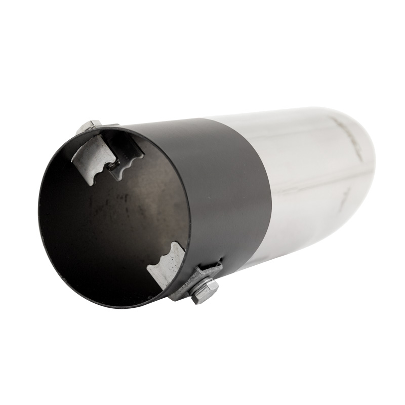 Simoni Racing Exhaust Tip Round/Slanting Inox - Ø60xL175mm - Installation ->60mm