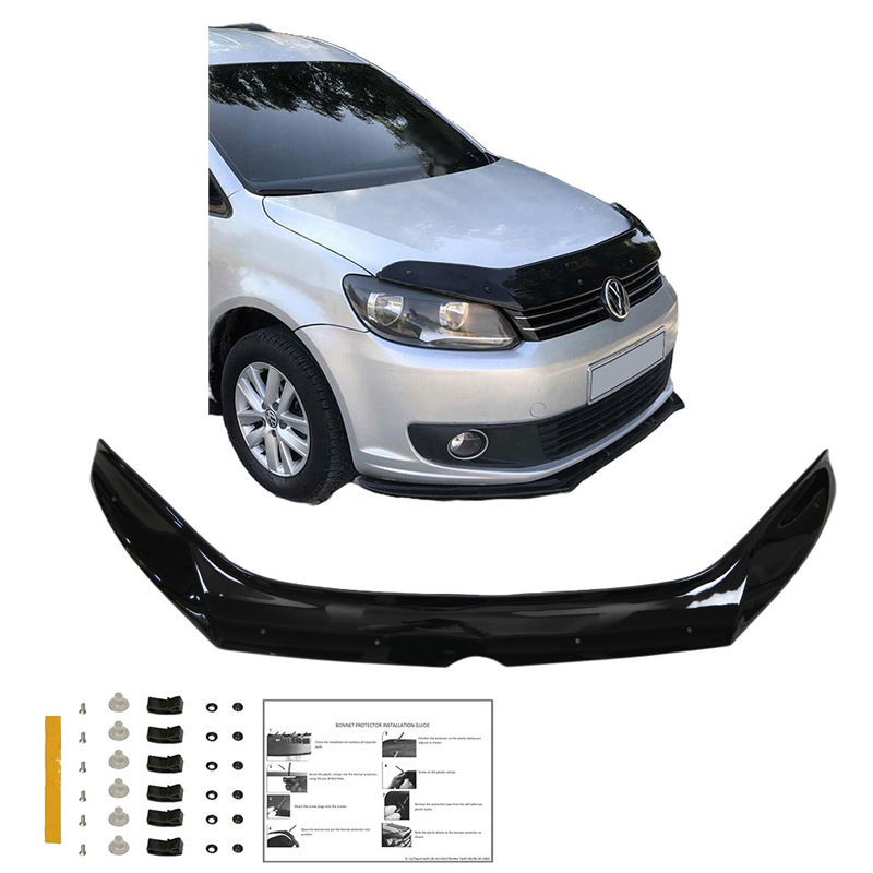 Bonnet Protector  Volkswagen Caddy MK3 Facelift 2010-2015 - Gloss black