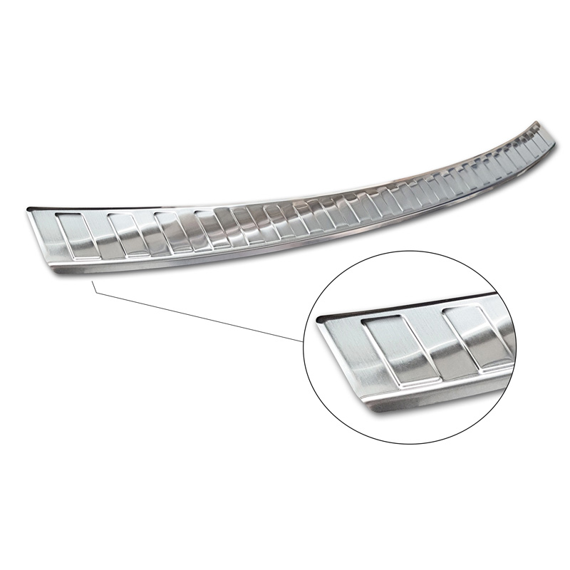 Stainless Steel Rear bumper protector  Hyundai I30 HB 5-doors FL 2020- 'Ribs'