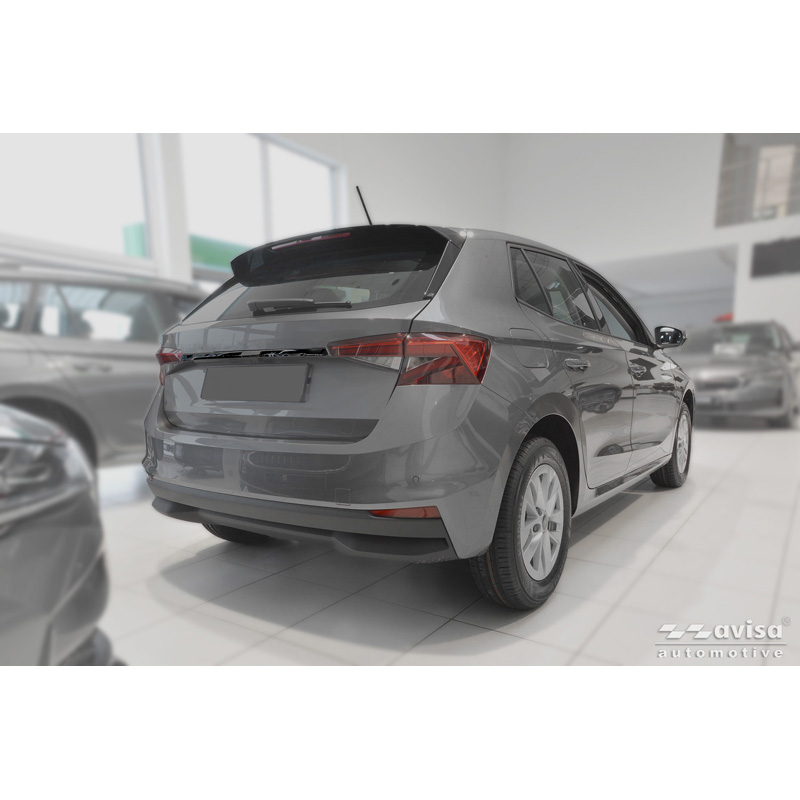 Avisa Black Chrome Stainless Steel Tailgate Trim  Skoda Fabia IV (PJ3) 2021-