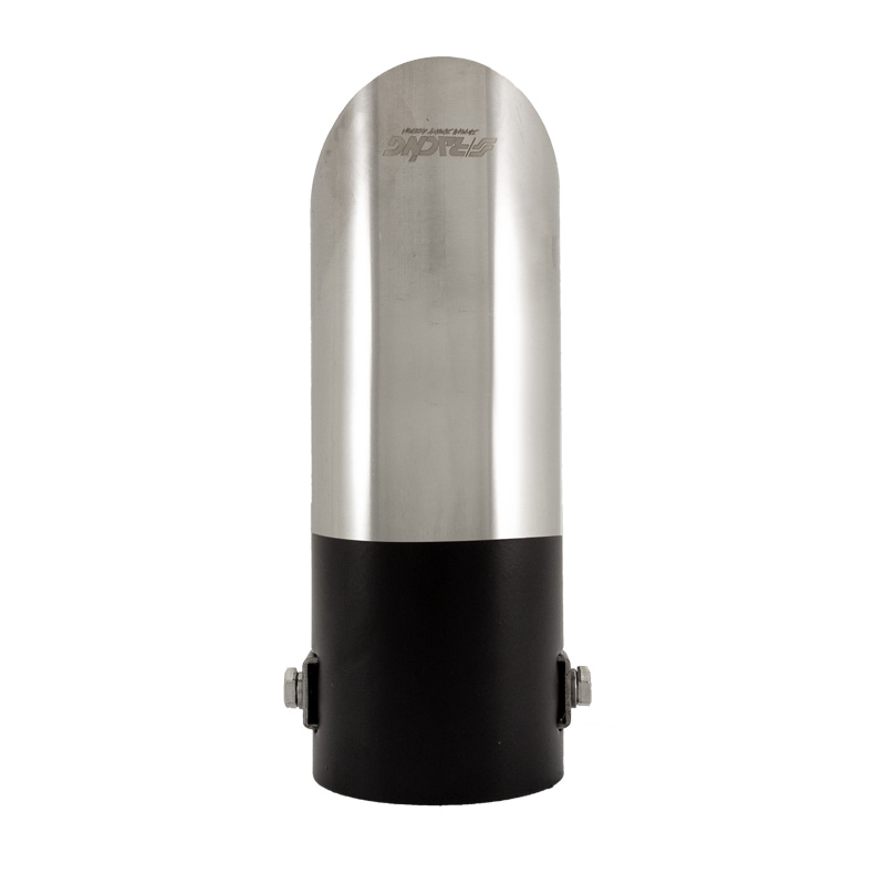 Simoni Racing Exhaust Tip Round/Slanting Inox - Ø60xL175mm - Installation ->60mm