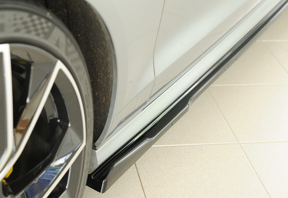 Zijskirts passend voor Audi A6 (4G/C7): 11.10-08 glans zwart