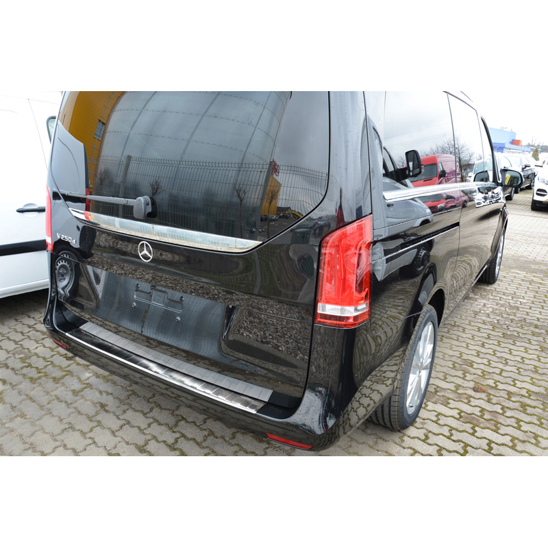 Stainless Steel Rear bumper protector  Mercedes Vito & V-Class 2014-2019 & Facelift 2019- 'Ribs'