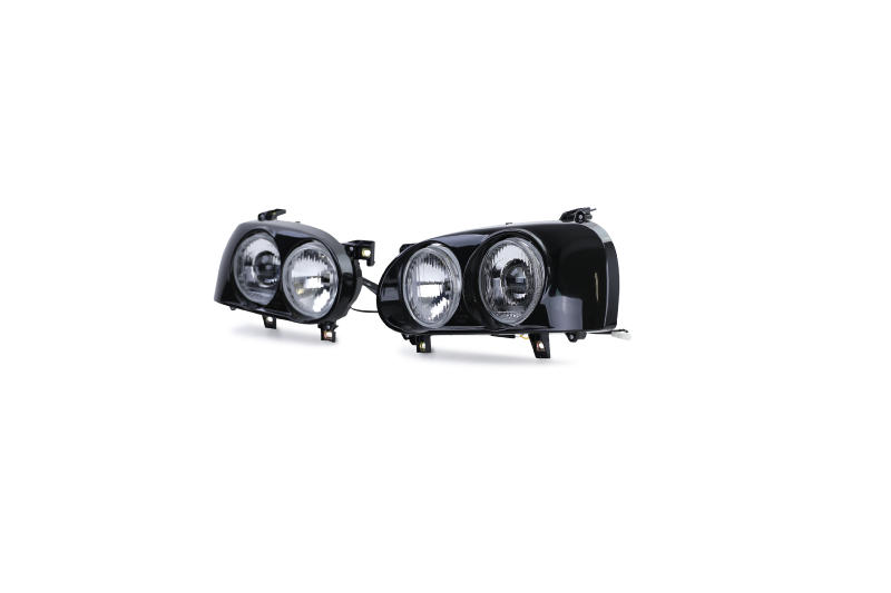 Headlights fits VW Golf 91-97 DE twin lens