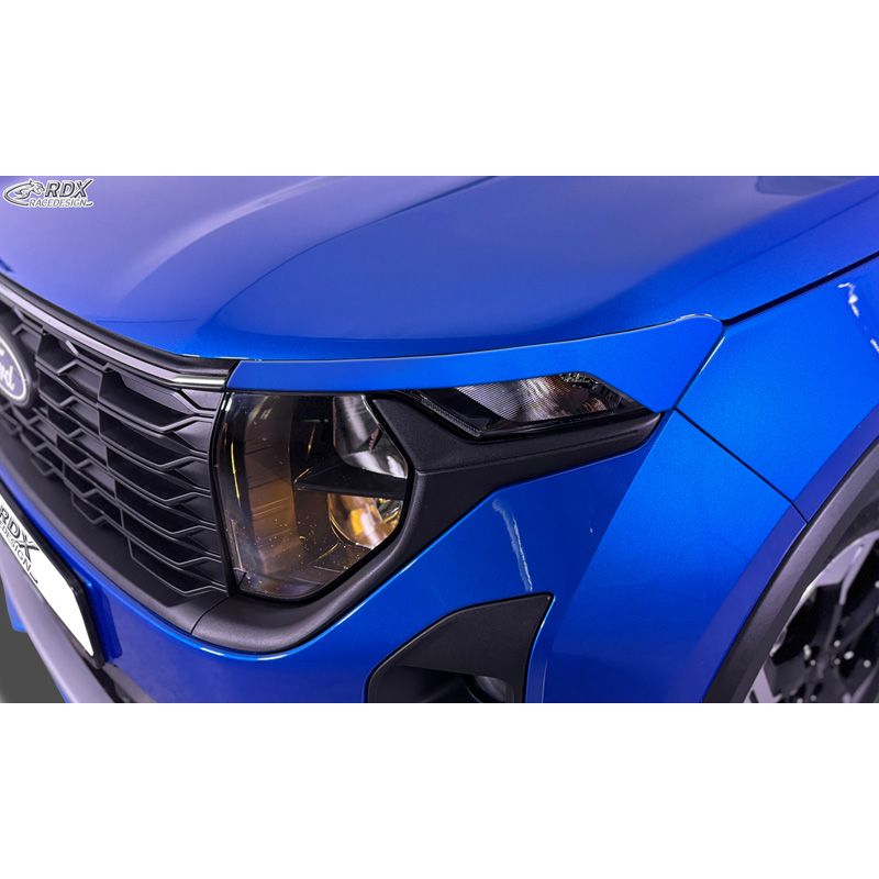 RDX Head light spoilers  Ford Transit Courier & Tourneo Courier 2023- (without LED indicators & DRL) (ABS)