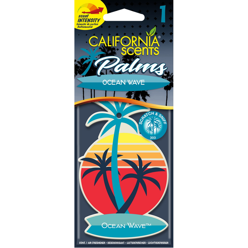 California Scents Palm Tree Air freshener - Ocean Wave - 1 piece