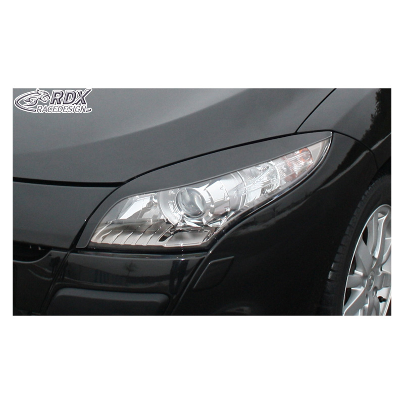 Head light spoilers  Renault Megane III 2008-2015 (ABS)