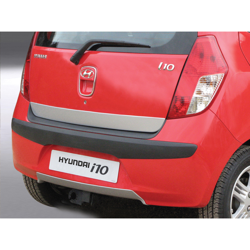 RGM Rear bumper skirt (Diffuser)  Hyundai i10 2008-2011 - silver (ABS)