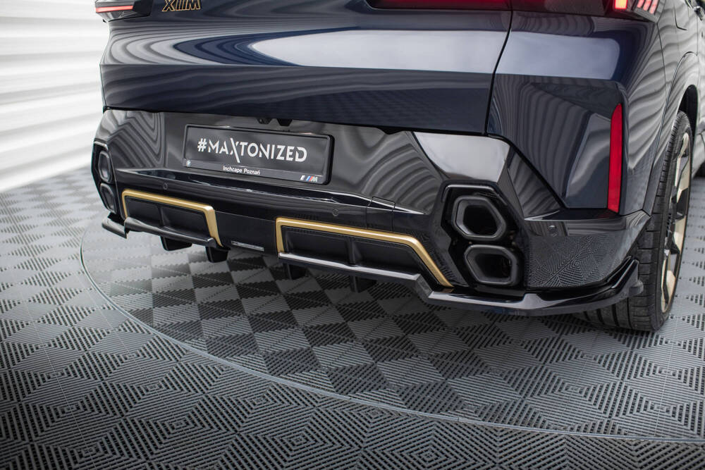 Achter Diffuser passend voor BMW XM G09 Maxton Glans Zwart