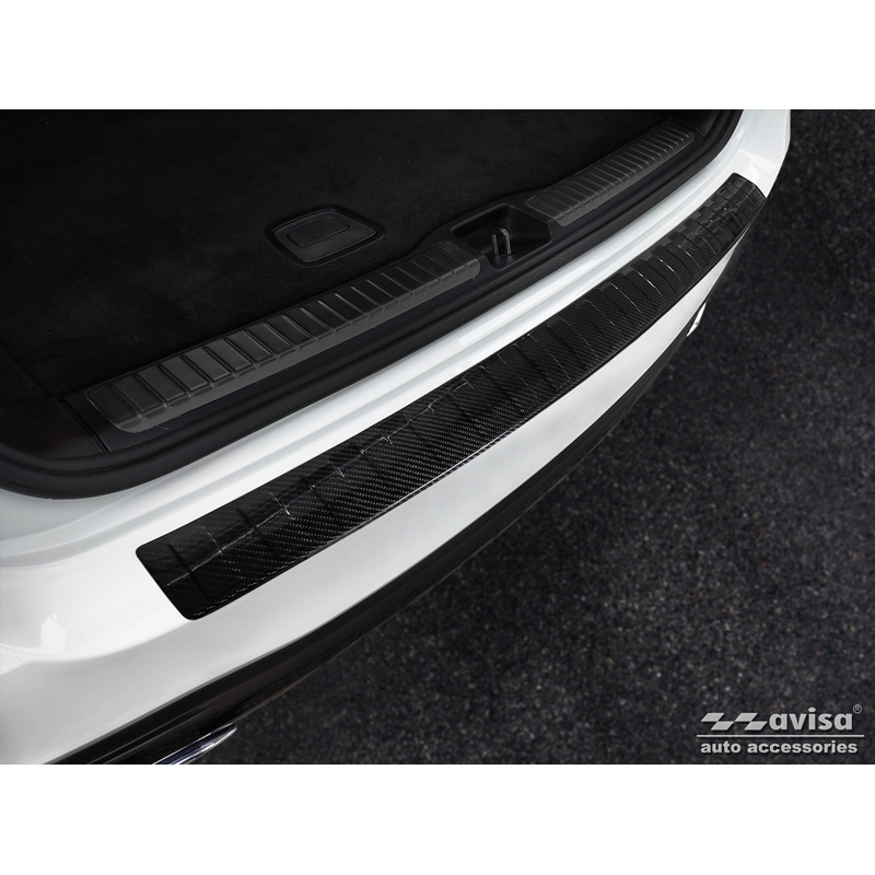 Real 3D Carbon Rear bumper protector  Mercedes GLS (X167) 2019-2023 & FL 2023- 'Ribs'