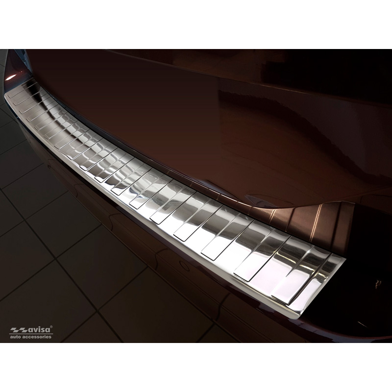 Chrome Stainless Steel Rear bumper protector  Volkswagen Passat 3G Variant 2014-2023 'Ribs'