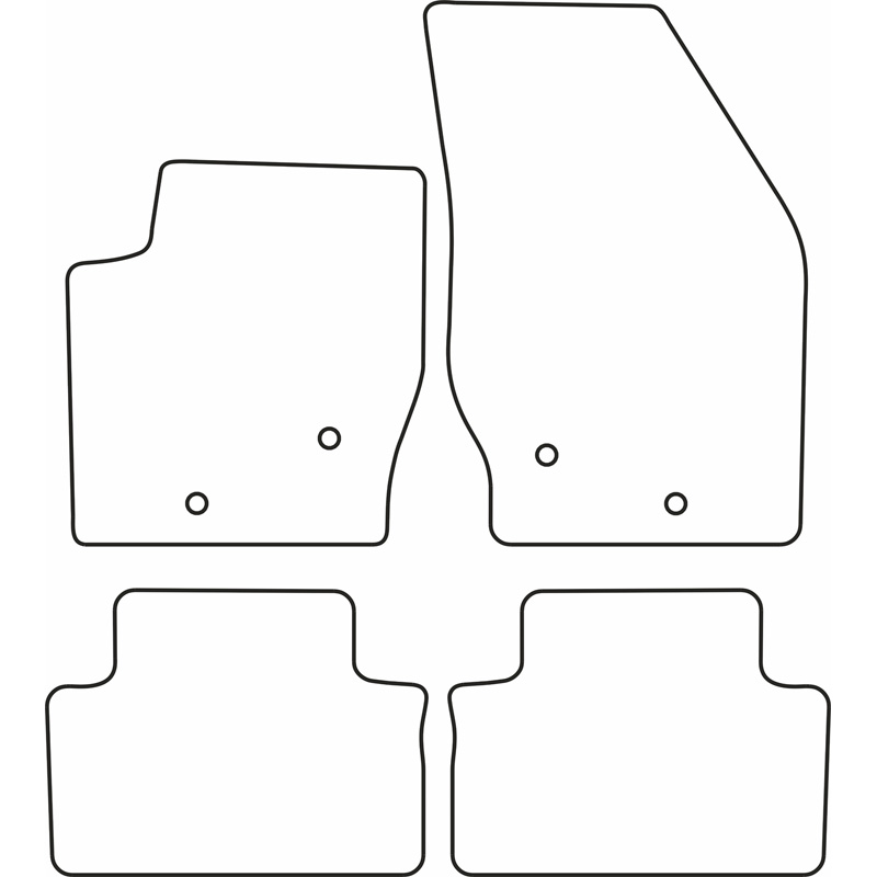 Set velour car mats  Volvo XC90 2002-2014