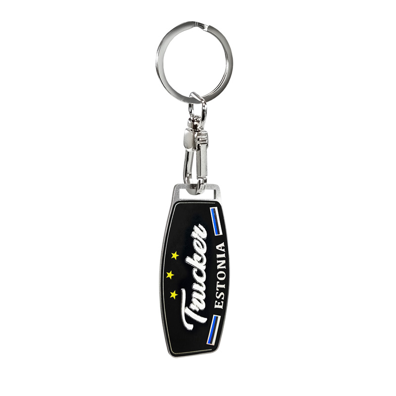 Stainless steel key chain - Trucker/Estonia