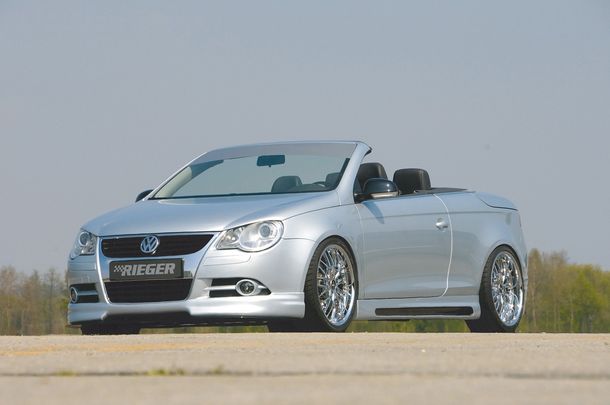 Sideskirts Carbon with schacht and uitsnede VW Eos Rieger