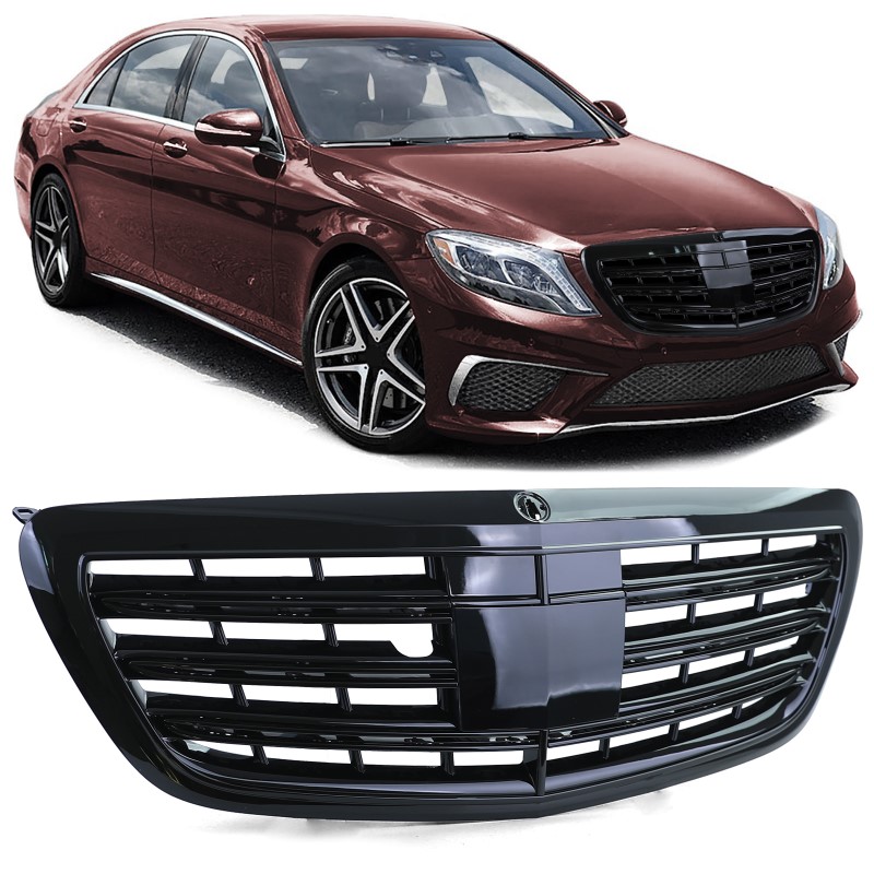 Grill passend voor Mercedes W222 Sport Design Zwart Nightvision