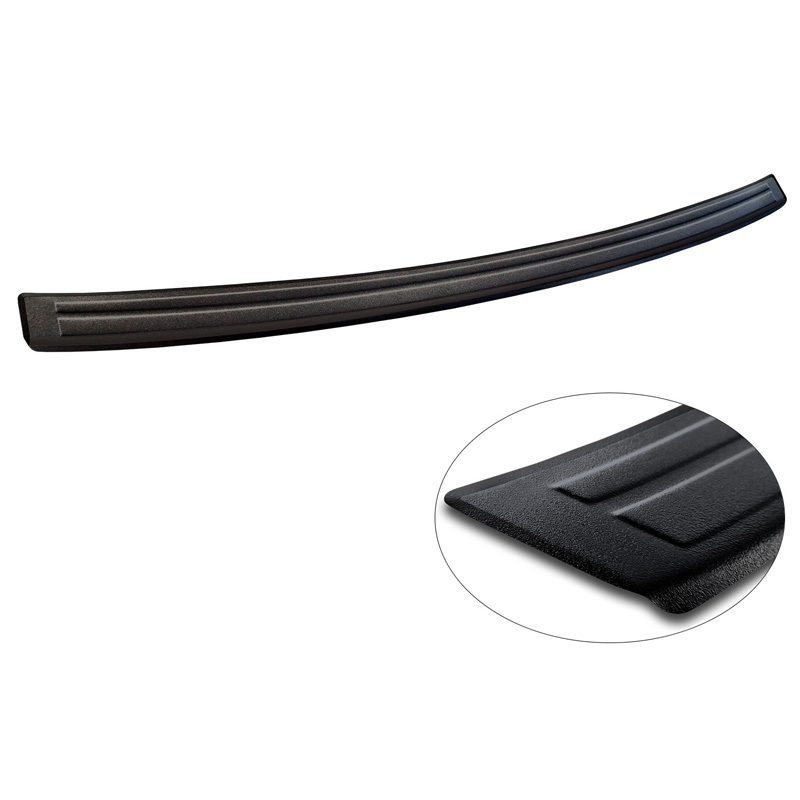 Matt Black Stainless Steel Rear bumper protector  MG ZS FL 2019-2024 'Lines'