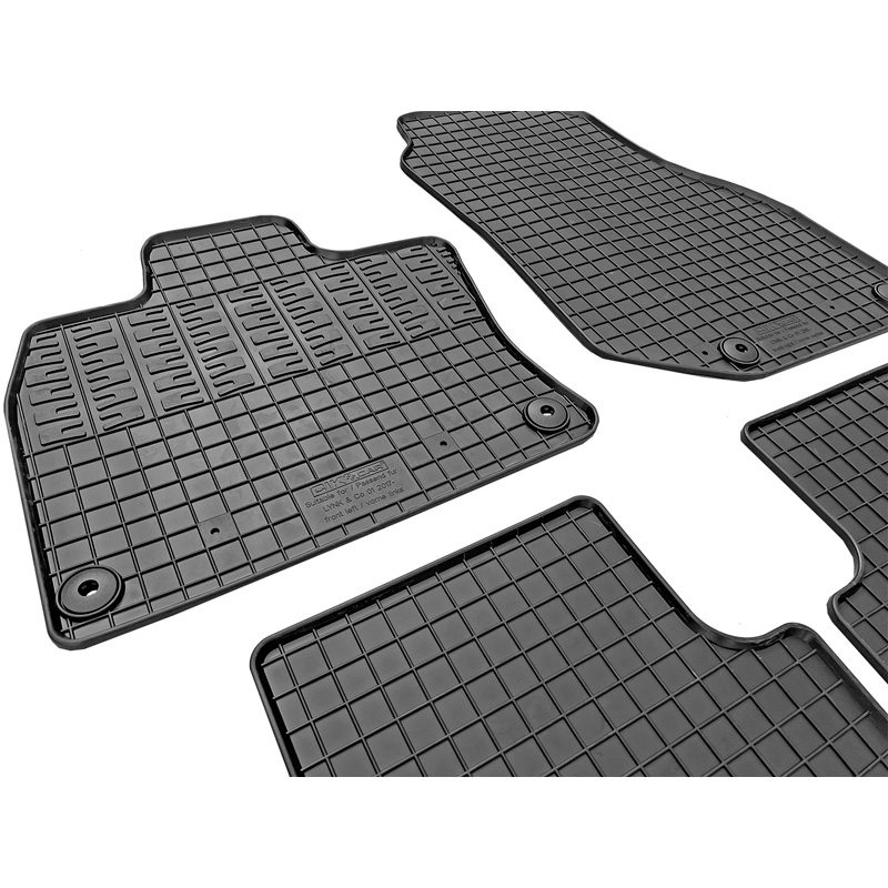 Rubber car mats set  Lynk & Co 01 2021- (4-pieces + fixing system)