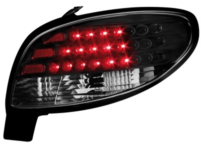 Taillights Peugeot 206 LED black SPECIAL PRICE