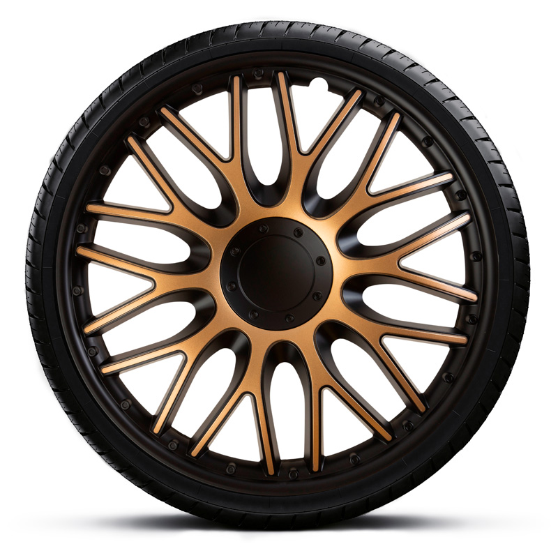 Set J-Tec wheel covers Orden 16-inch black/gold