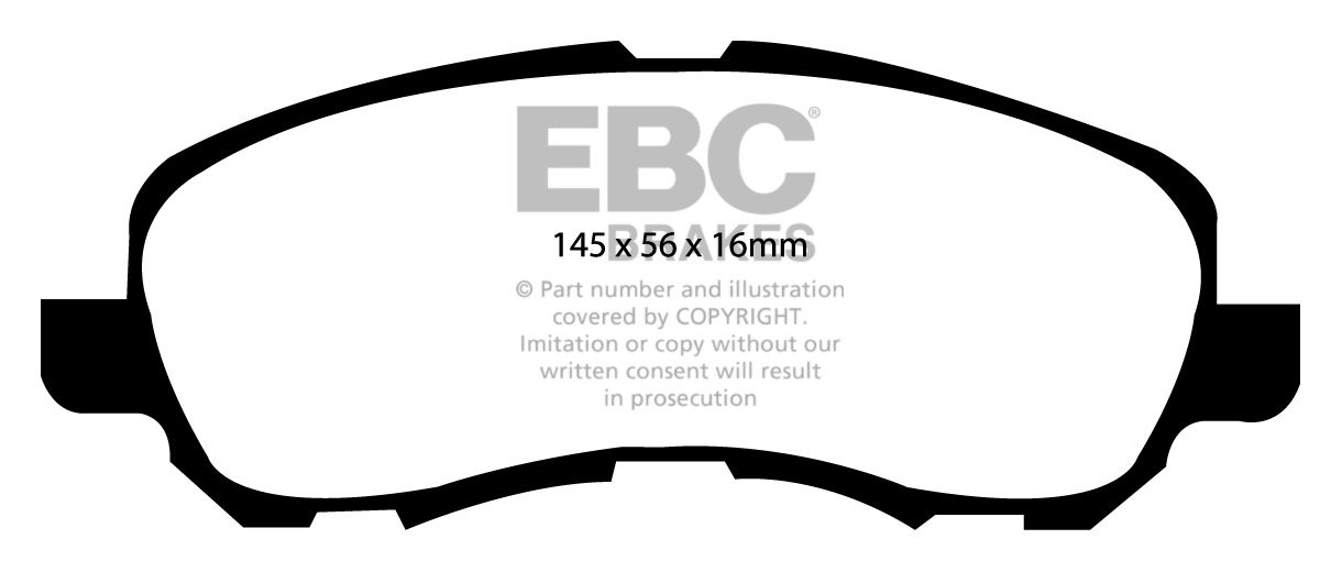 EBC Brakes JEEP Compass 2.2 TD 2011-.. Remblokken voorzijde