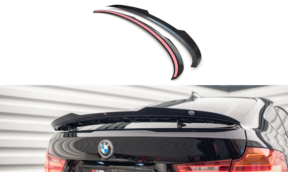 Spoiler passend voor BMW 3 Serie GT F34 Maxton Glans Zwart