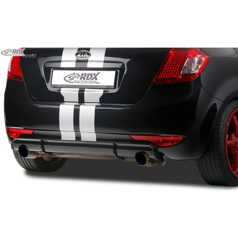 Rear bumper skirt 'Diffuser'  Kia Cee'd ED HB 2007-2012 (ABS glossy black)