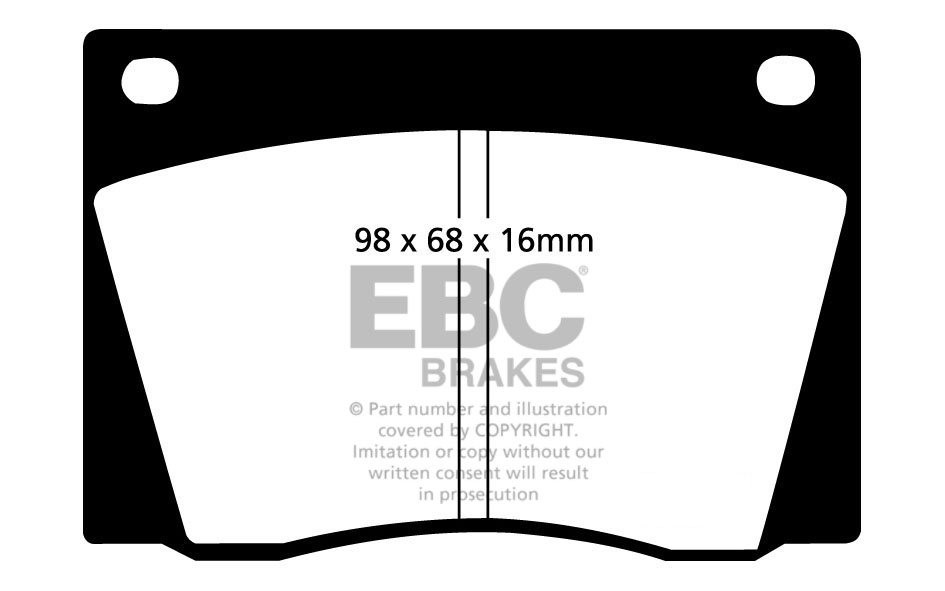 EBC Brakes AUSTIN 2200 2.2 69-75 Remblokken voorzijde