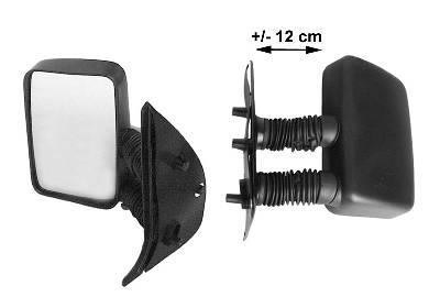 spiegel, rechthoekig, lange arm (12 cm), links Citroen Jumper, 1
