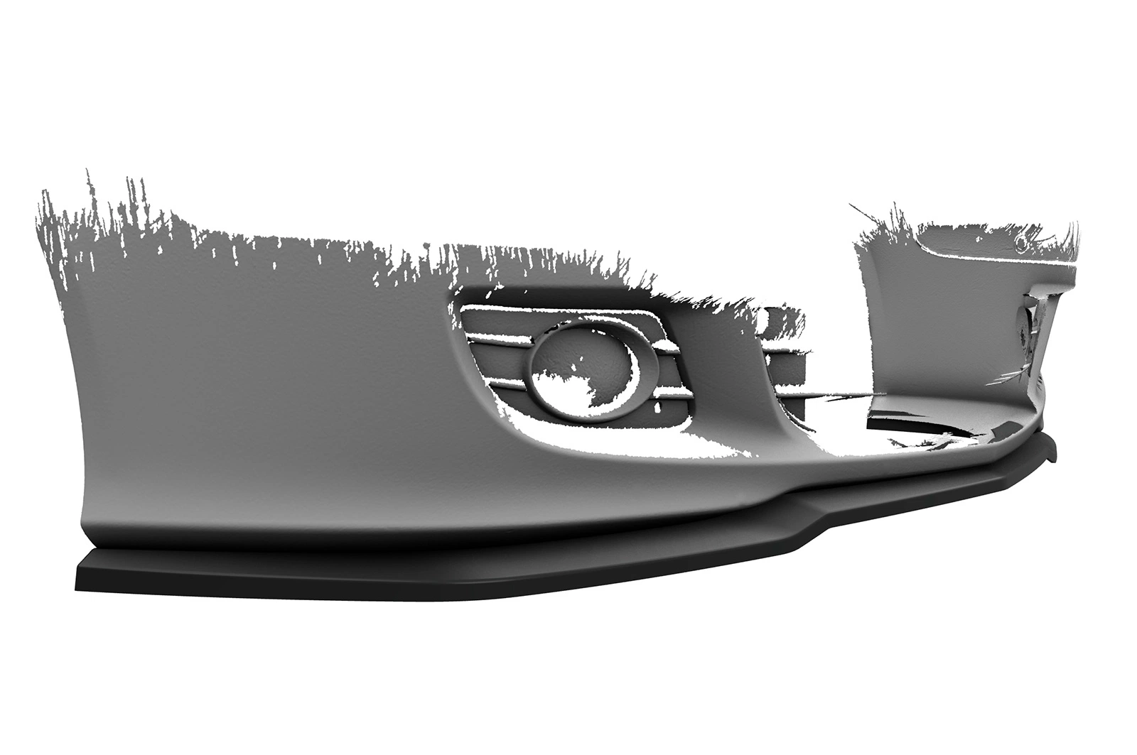 Voorspoiler passend voor Mercedes-Benz CLK A209 / C209 Glans Zwart van CSR Automotive (2005-2009 Facelift)