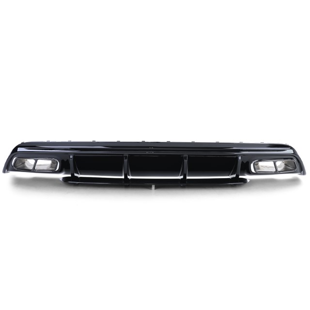Diffuser passend voor Mercedes W176 A45 Edition Glans zwart, zwart Sierstukken