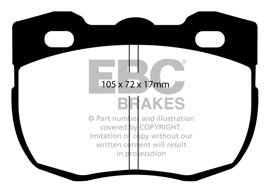 EBC Brakes LAND ROVER 90 3.5 87-90 Remblokken voorzijde