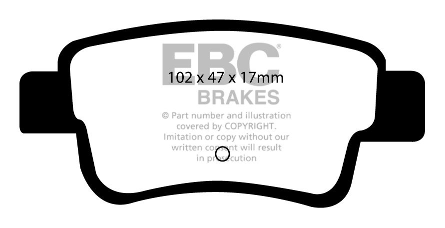 EBC Brakes OPEL Corsa D 1.7 TD 2006-.. Remblokken achterzijde