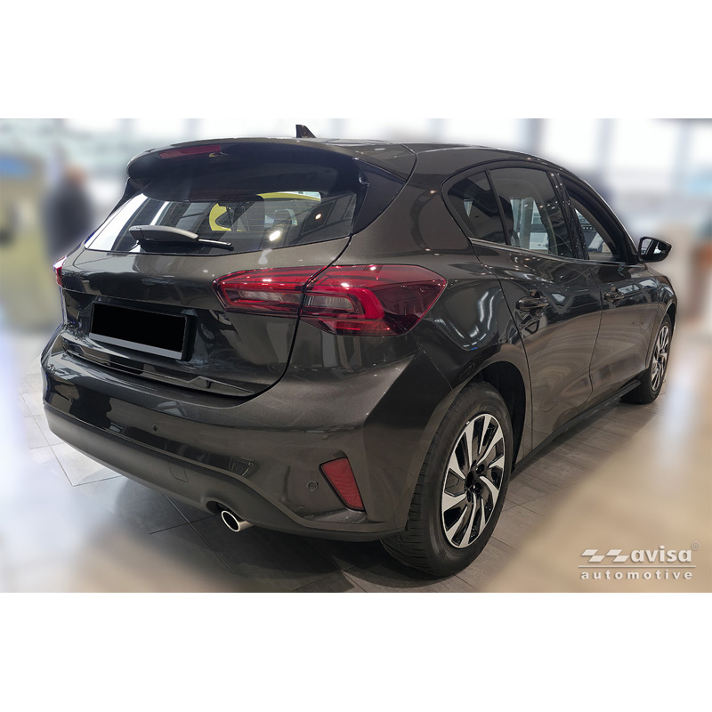 Avisa Black Chrome Stainless Steel Tailgate Trim  Ford Focus IV HB 2018-2021 & Facelift 2021-