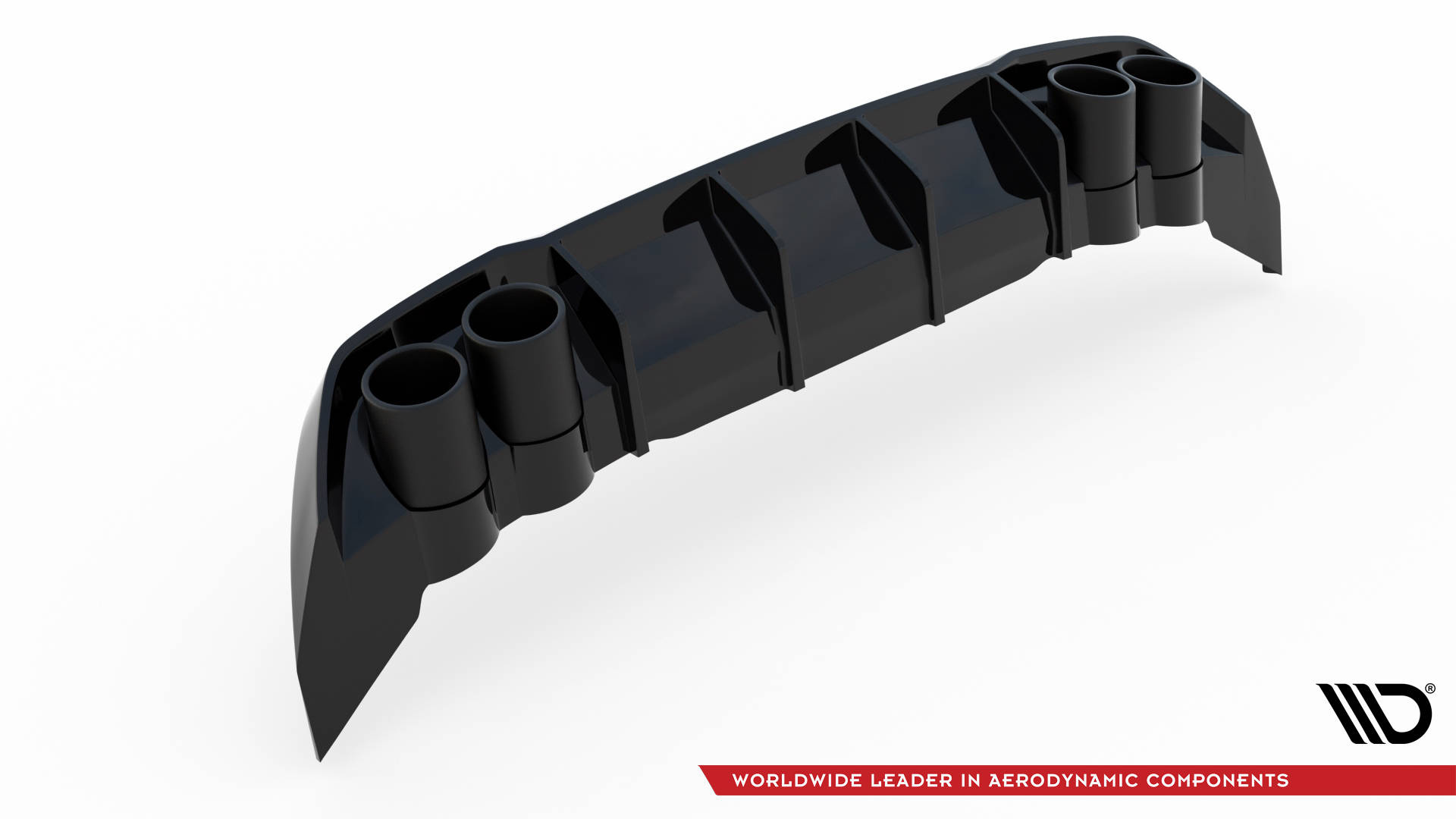 Diffuser passend voor Seat Leon FR MK4 Glans Zwart incl. sierstukken