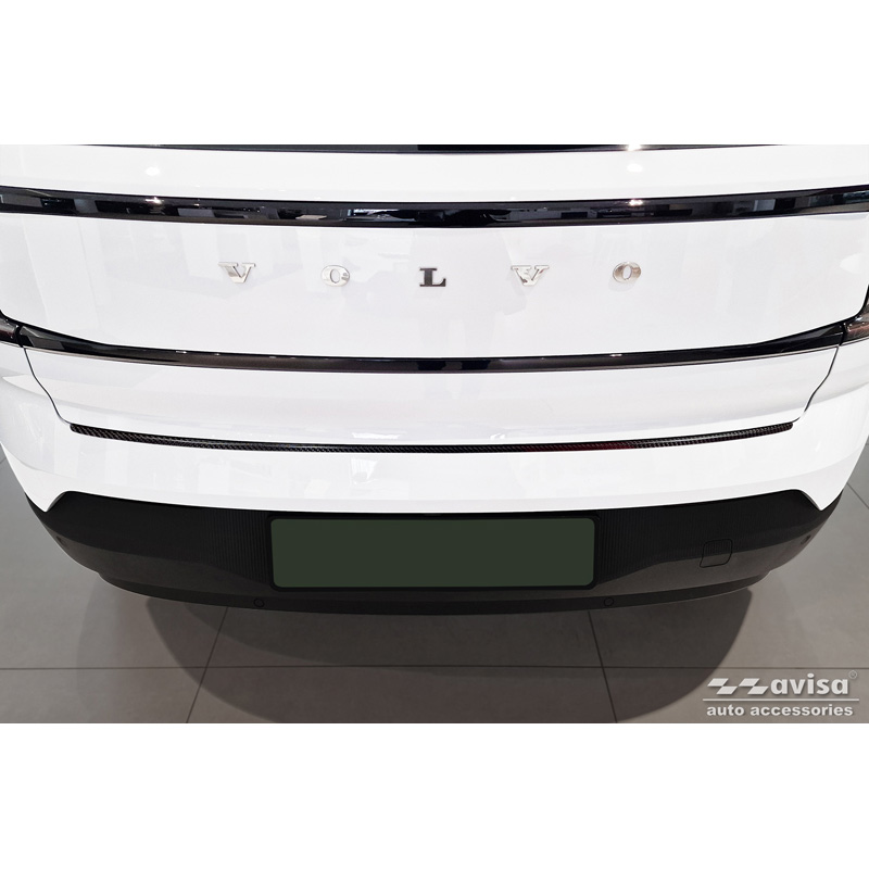 Real 3D Carbon Rear bumper protector  Volvo EX30 2023- 'Ribs'