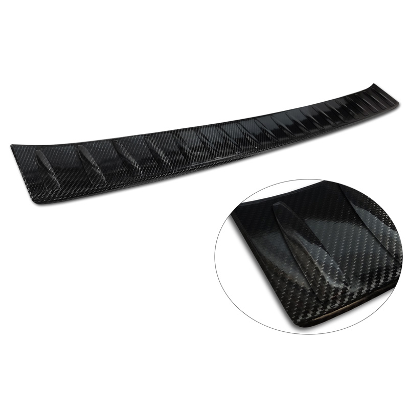 Real 3D Carbon Rear bumper protector  Volkswagen ID.Buzz & ID.Buzz Cargo 2022- 'Ribs'