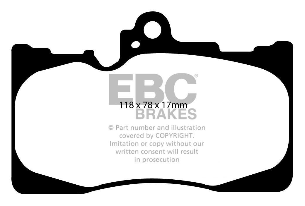 EBC Brakes LEXUS GS460 4.6 2008-.. Remblokken voorzijde yellowst