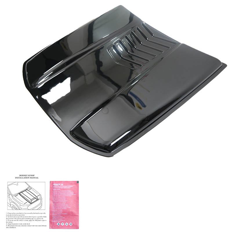 Bonnet Scoop  Volkswagen Amarok MK1 2010-2022 & Nissan Navara D40 2005-2010 - Gloss black