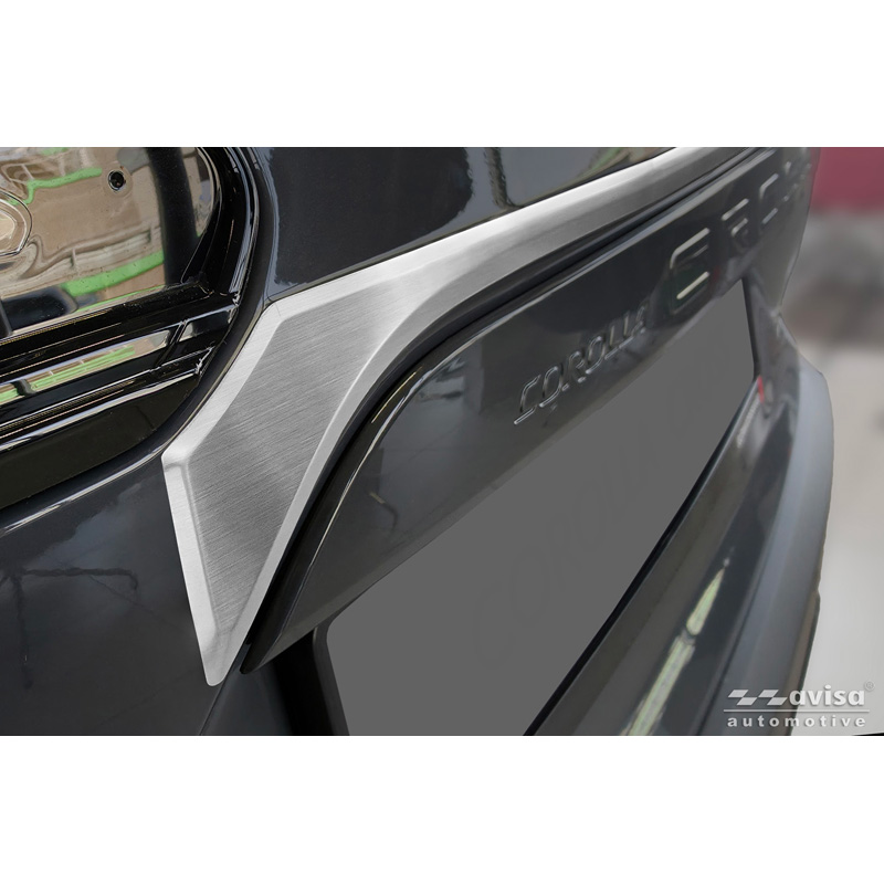 Avisa Brushed Stainless Steel Trunk Tailgate Trim Cover  Toyota Corolla Cross 2020-2025 & Facelift 2025-
