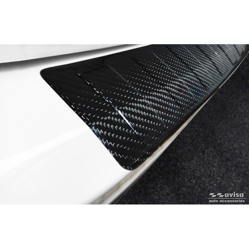 Real 3D Carbon Rear bumper protector  Mercedes GLS (X167) 2019-2023 & FL 2023- 'Ribs'