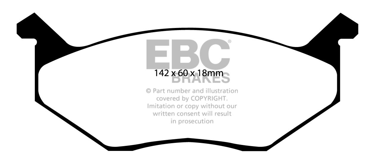 EBC Brakes DODGE (USA) Charger 3.7 1974 Remblokken voorzijde yel